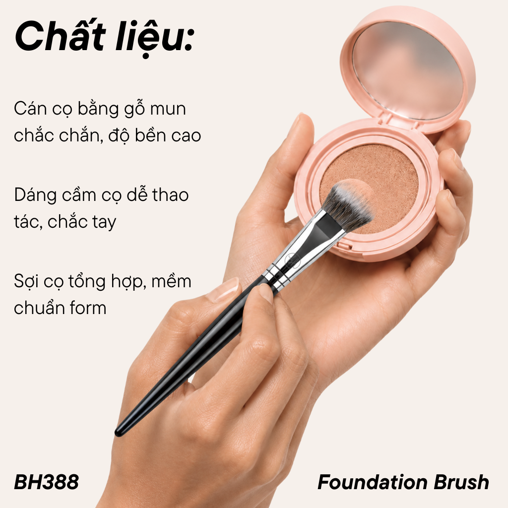  Cọ Tán Nền BH Cosmetics Foundation Brush BH388